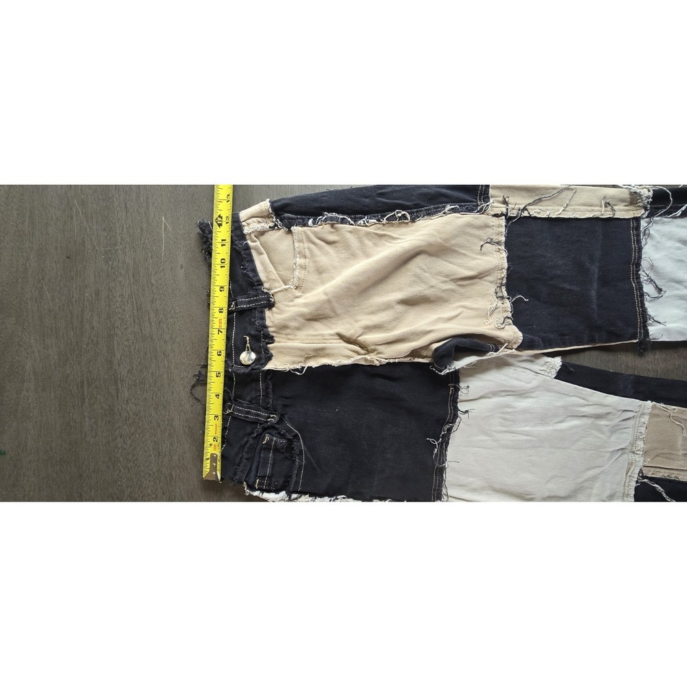 Unbranded high-waisted patchwork jeans Size Small - Picture 6 of 6
